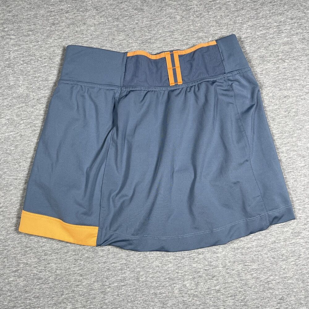 Brooks Running Skort Womens S Blue Colorblock Lined Athletic Tennis Skirt